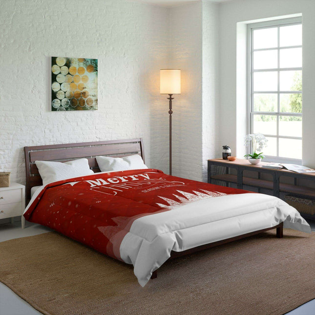 Festive Dreamscape - Luxurious Plush Polyester Blanket for Ultimate Sleep Warmth