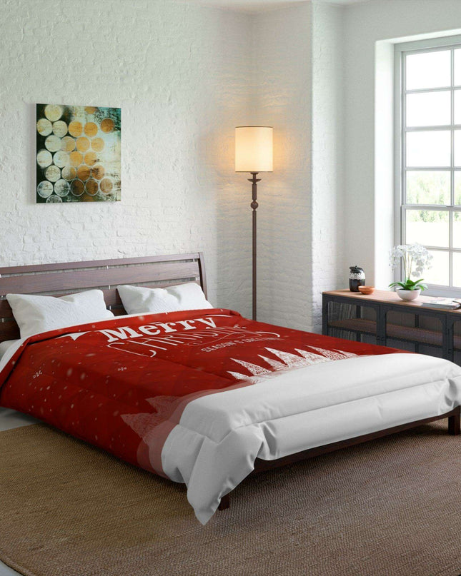 Festive Dreamscape - Luxurious Plush Polyester Blanket for Ultimate Sleep Warmth