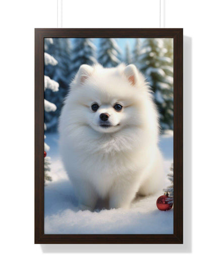 Eco-Friendly Winter Puppy Art Print Collection with Acrylic Protection