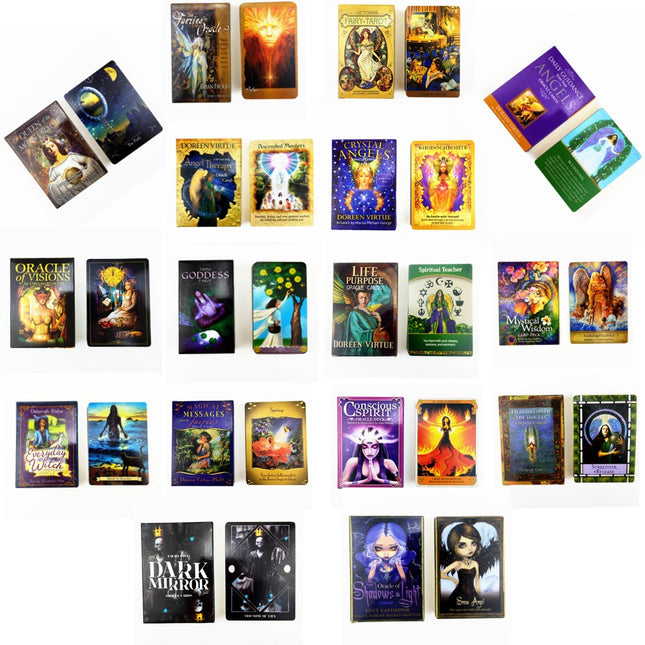 English Version Tarot Cards Set 10.5x7.5cm Color Box