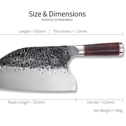 Stainless Butcher Knife 5Cr15Mov 58 HRC High Quality Kitchen Knife