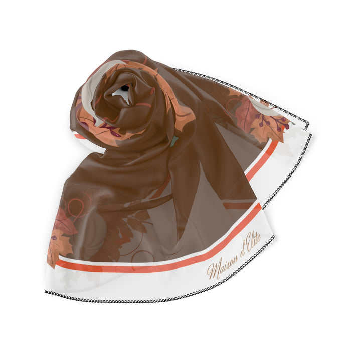 Autumn Whisper Sheer Scarf in Poly Voile and Poly Chiffon