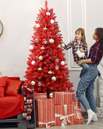 PVC Christmas Tree, Christmas Decorations, Red