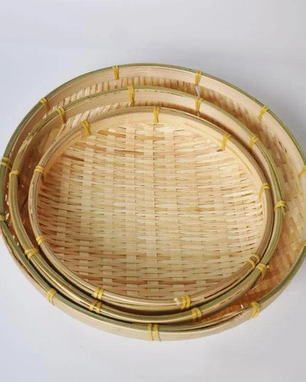 30CM Artisan Bamboo Fruit and Bread Serving Tray