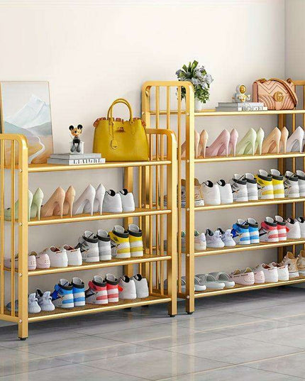 Elegant Metal Shoe Organizer for 12-20 Pairs: A Chic Storage Solution for Every Room