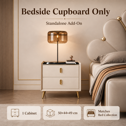 Modern Bed Frame with Optional Bedside Cabinets — 150 / 180 / 200cm Widths