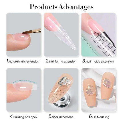 30g Ultra Clear UV Hard Gel for Exquisite Nail Extensions and Maximum Durability - Très Elite