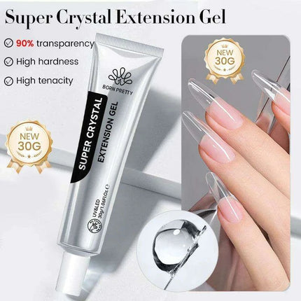 30g Ultra Clear UV Hard Gel for Exquisite Nail Extensions and Maximum Durability - Très Elite