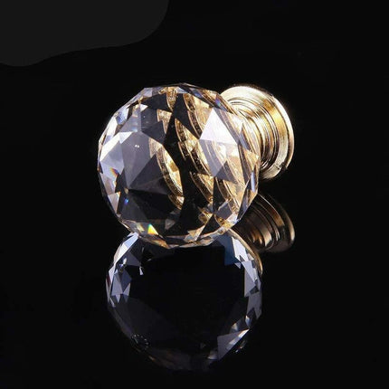 30mm Colorful Crystal Glass Drawer Pulls for Elegant Home Enhancement - Très Elite