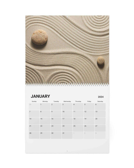 Zen Masterpieces 2024 Artistic Wall Calendar - Elevate Your Space with Elegance