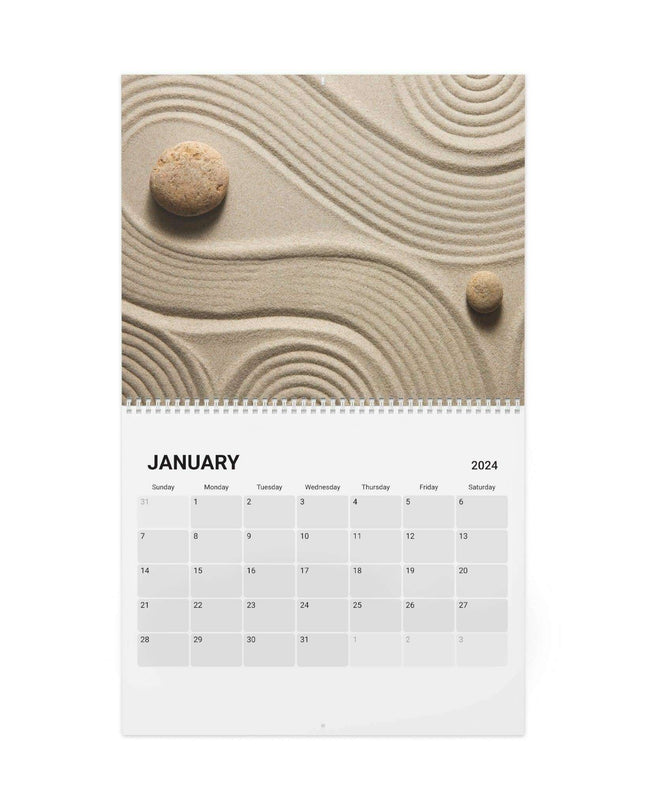 Zen Masterpieces 2024 Artistic Wall Calendar - Elevate Your Space with Elegance