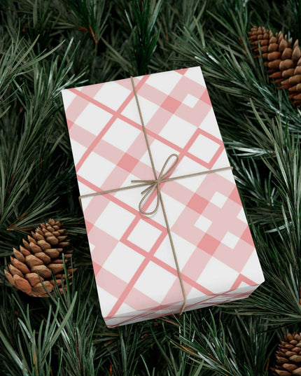 Elegant Pink Holiday Gift Wrap Set: Premium USA-Made Wrapping Paper for Stylish Presentations