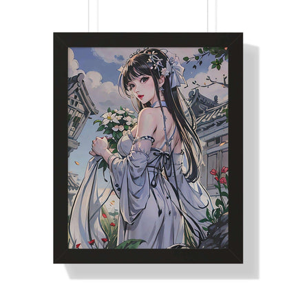 Sustainable Anime Girl Framed Wall Art: Enhance Your Space with Eco-Conscious Design