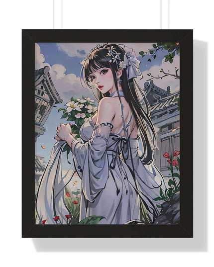 Sustainable Anime Girl Framed Wall Art: Enhance Your Space with Eco-Conscious Design