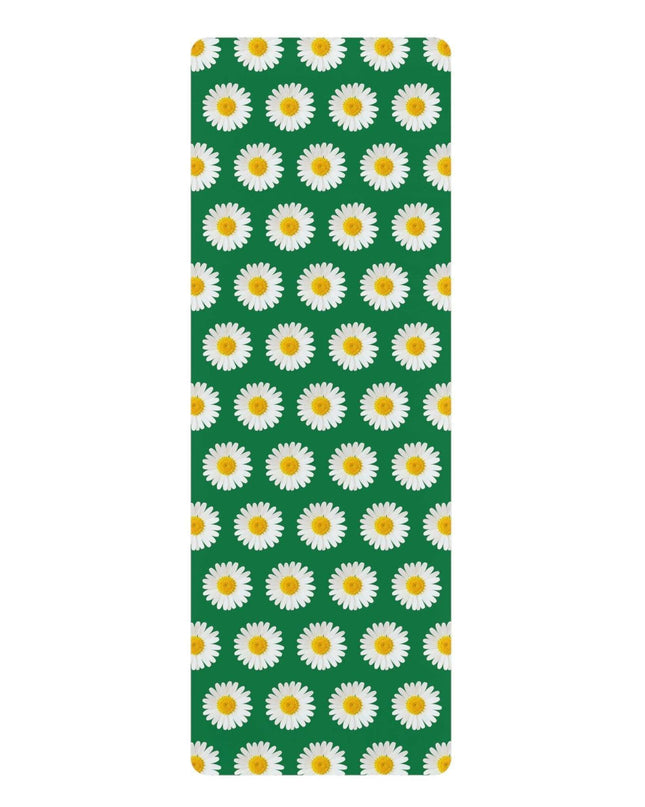 Elegant Daisy Floral Premium Yoga Mat for Stylish Practitioners