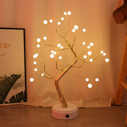 LED Pearl Tree Light USB Touch Night Light With 108 LEDs Christmas Decor
