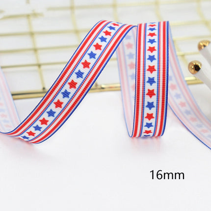Peekaboo Studio Stars and Stripes Dovetail Bowknot Hair Ring, Double-S
