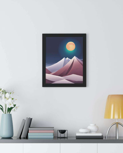 Celestial Harmony Framed Night Sky Artwork - Sustainable Chic for Your Living Space