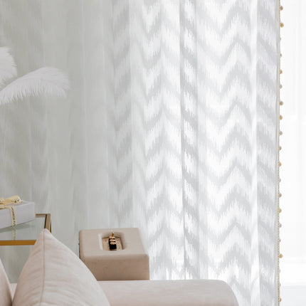 Peekaboo Studio Simple Pure Color Bedroom Curtain - Light-Filtering De