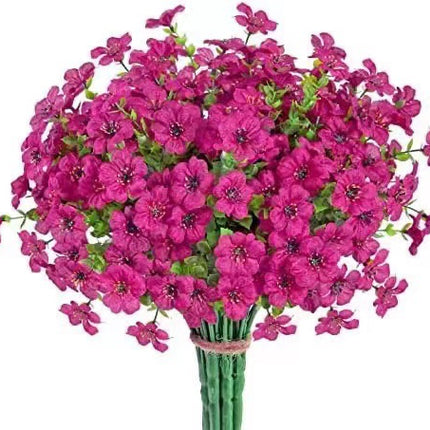 Peekaboo Studio Artificial Violet Flower Bouquet - Elegant Home Decor