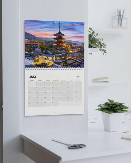 Elegance in Time: Premium Japanese Wall Calendar 2024 with Stunning Imagery