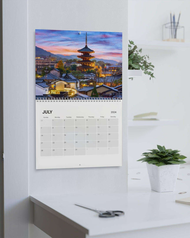 Elegance in Time: Premium Japanese Wall Calendar 2024 with Stunning Imagery