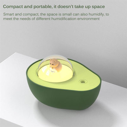 Peekaboo Studio Avocado Mini Spray Humidifier with Night Light & USB C