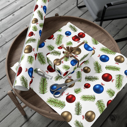 Elegant 3D Christmas Wrapping Paper Set - Premium Matte & Satin Finishes, Made in the USA
