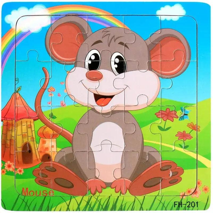 Montessori Interactive 3D Wooden Puzzle - Engaging Learning Toy for Young Adventurers