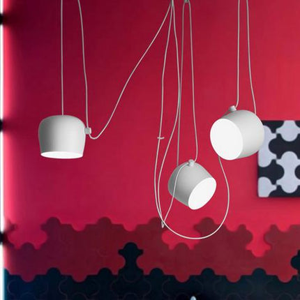 Modern simple aluminum snare chandelier
