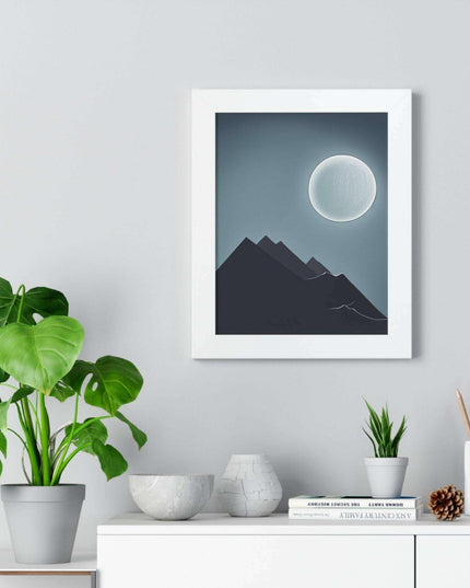 Celestial Harmony Eco-Conscious Framed Art Print
