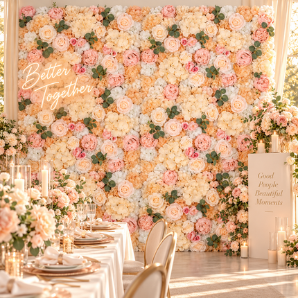 Elegant Floral Wall Art Handmade with Cotton, Silk, and Artificial Blooms - Très Elite