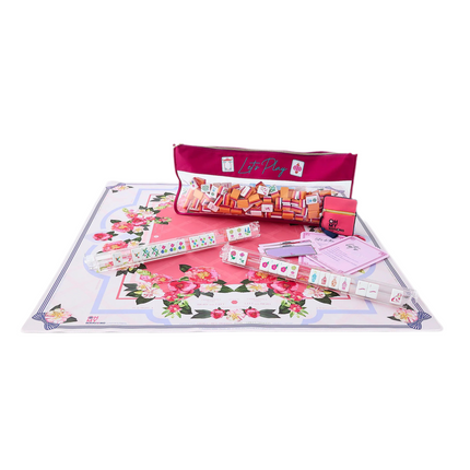 OMM Camellia Mahjong Mat - Durable, Non-Slip, Easy to Clean Surface