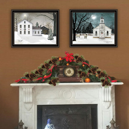 Billy Jacobs 2-Piece Silent Night Black Framed Wall Art Set