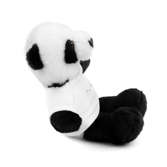 Customizable 8" Peekaboo Plush Animals for Valentine's Day with Personalizable Tees