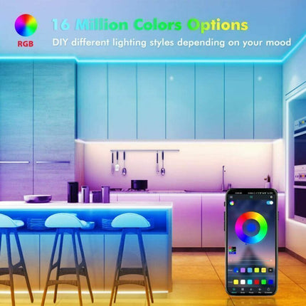 BRAND NEW 5050 RGB LED Strip Bluetooth Remote Lights TV Back Lights Fo