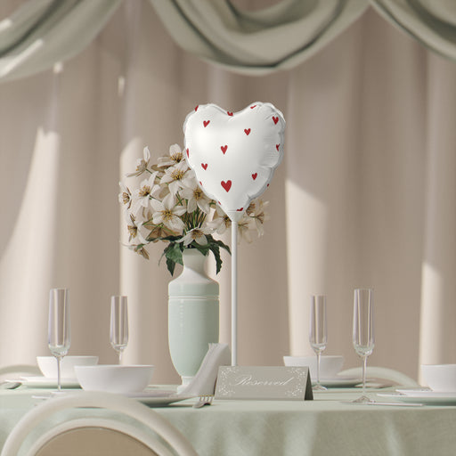 6 inch Customizable Matte Finish Valentine Balloons - Round and Heart-shaped Luxury