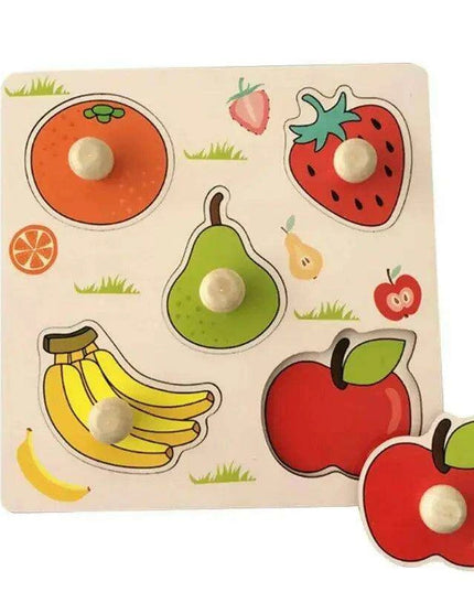 Interactive Montessori Wooden Puzzle Set - Fun Learning Toy for Early Childhood Development