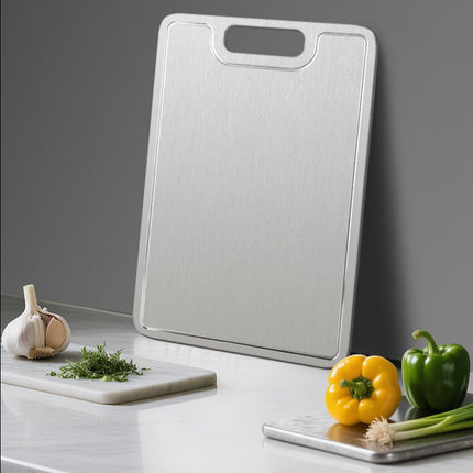 Pure Titanium Cutting Board With Holes 2mm Thick Square Chopping Board