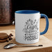 Vivid Dual-Tone Comfort Grip Coffee Mug - 11oz Stylish Ceramic Cup