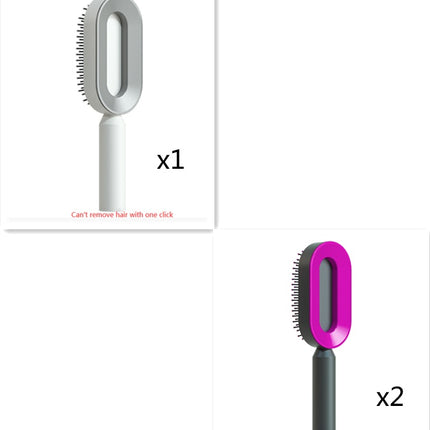 Self Cleaning Hair Brush For Women One-key Cleaning Hair Loss Airbag M
