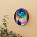 Vibrant Rainbow Mountain Acrylic Wall Clocks - Stylish Prints, Easy Wall Mounting & Assorted Sizes