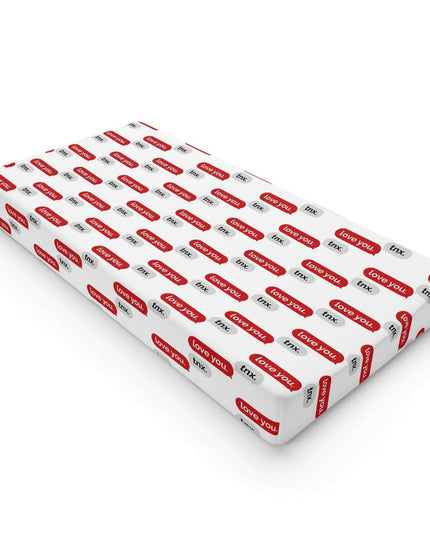 Elegant Personalized Valentine’s Day Baby Changing Pad Cover for Discerning Parents