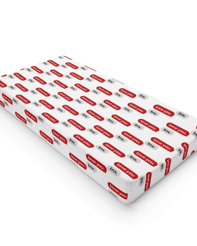 Elegant Personalized Valentine’s Day Baby Changing Pad Cover for Discerning Parents