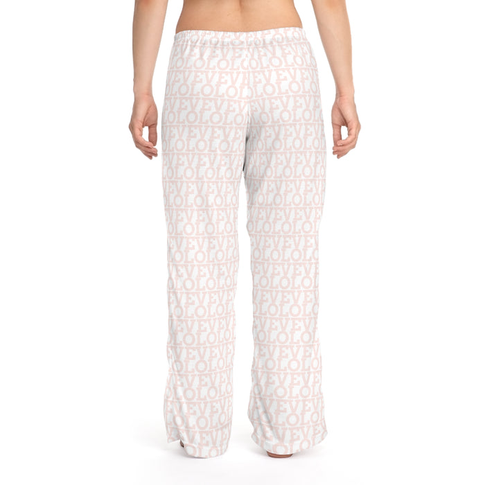Pink Love Monogram Women's Pajama Pants - Indulge in Opulence