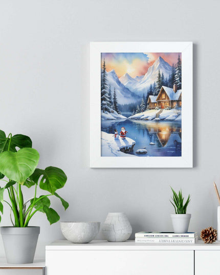 Sustainable Elegance: Eco-Friendly Fantasy Christmas Vertical Wall Art