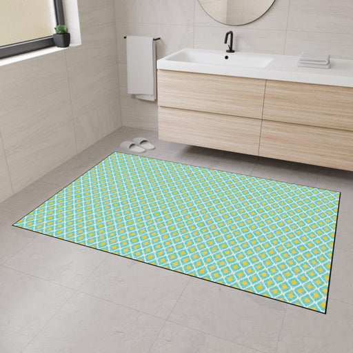 Exquisite Ethnic Pattern Floor Mat with Anti-Slip Backing