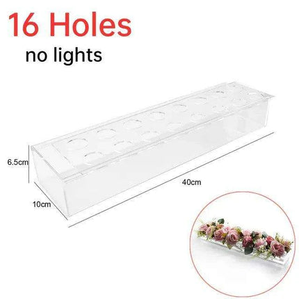 Sleek Transparent Acrylic Vase: Enhance Your Home Aesthetics