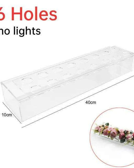 Sleek Transparent Acrylic Vase: Enhance Your Home Aesthetics