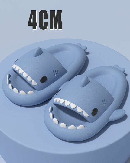 Adult's Slippers Indoor Outdoor Funny Shark Cartoon